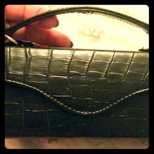 Small leather clutch